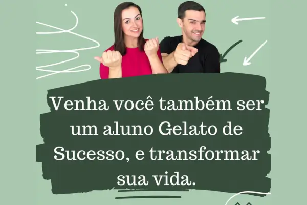 Ione e Leandro Freitas irmãos que criaram o curso gelato de sucesso